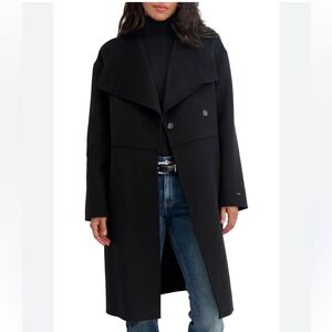 T Tahari Black Over coat- 6
